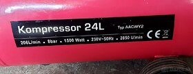 Predam olejovy kompresor so vzdusnikom 24L.Plne funkcny. - 4