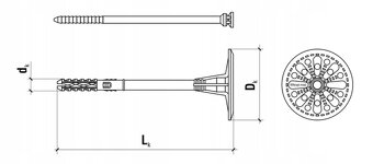 Natĺkacia kotva s plastovým tŕňom – KLIMAS 260mm (200ks) - 4