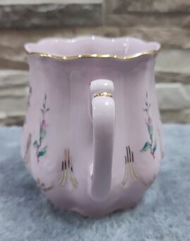 Růžový porcelán, 2 hrníčky bucláčky, Chodov - 4