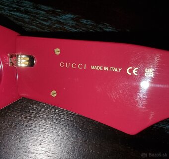 Gucci bordové slnečné okuliare - 4