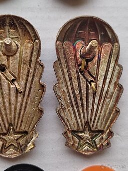 7 ks výsadkárske odznaky CSLA MISTR INSTRUKTOR 1, 2, 3 - 4