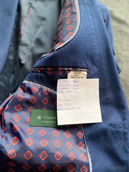 Modrý pánsky oblek - komplet - 4