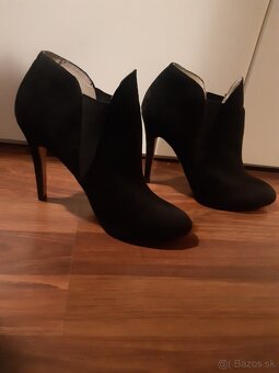 Čierne kožené topánky Zara - 4