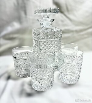 Bohemia Crystal Karafa + poháre NOVÉ (len vystavené) - 4