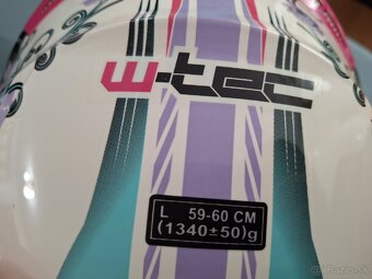 Dámska otvorená prilba W-tec s komunikátorom Sena 5s. - 4