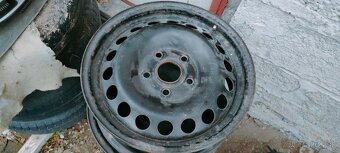 4ks plechové disky 15" - 6J x 15 H2, 5 dier - 4
