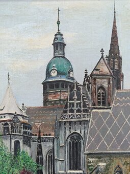 Obraz Helena Bínová, Košice 1985,olej na plátně 85x115 - 4