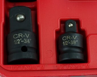 Redukcie pre račne a rázove uťahovačky 8 ks - 4