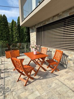 🌿 PROVENSÁLSKA TERASOVÁ SÚPRAVA PRE 4 OSOBY – SKLADACIA 🌿 - 4