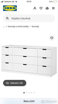 Komoda NORDLI 9 zasuviek - 4