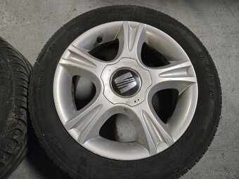 Hliníkové disky 5x100 + letné pneu 185/55r15 - 4