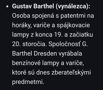 Starožitná nemecká pájkovacia lampa G.Barthel - 4