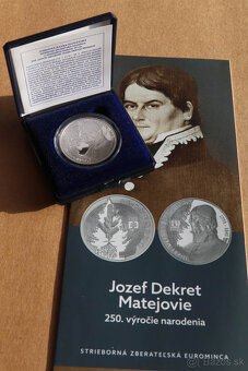 PREDAJ - PROOF strieborné zberateľské euro mince - 4