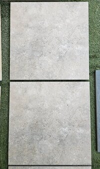 Terasová dlažba vzhľad travertin sivý 60x60x2 cm protišmk - 4