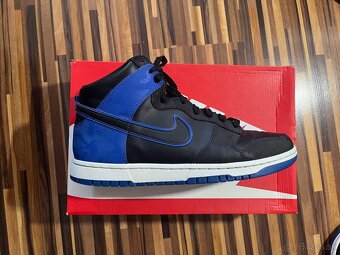 NIKE dunk high SE camo black royal - 4