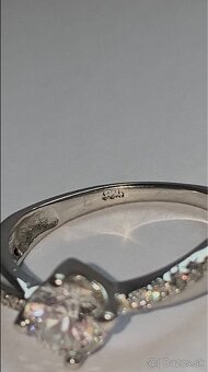 Strieborný prsteň 925 s kameňom - 4