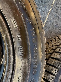 Zimné kolesá 195/65R15 -ako nové 4ks - 4