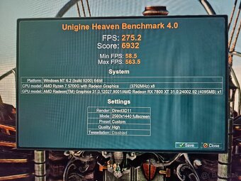 AMD Radeon RX 7800 XT SAPPHIRE PURE GAMING OC 16GB - 4