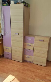 Dievčenská zostava nábytku+ posteľ s prísteľkou ( bez matra) - 4