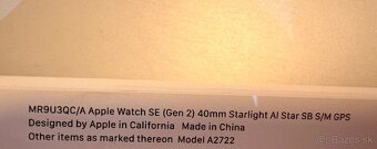 Apple Watch SE (gen 2) 40mm S/M - 4