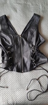 Dámska kožená vestička - 4