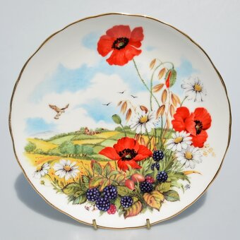 Kompletná sada 4 porcelánové taniere - 4 ročné obdobia - 4