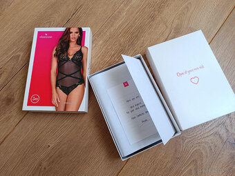 Cierne cipkovane body S/M - 4