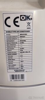 Predám mobilnú klimatizáciu Midea MPM-07CRN1 - 4