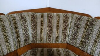 Masivná rohová lavica+2×stolička+rozkl.stôl - 4