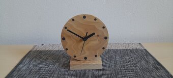 Drevené stolové hodiny - 4
