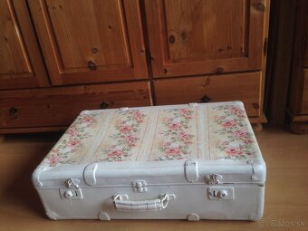 Retro drevený  kufor - 4