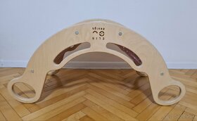 Elis Design Montessori dúhová hojdačka 5v1 natur

 - 4