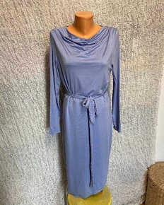 nové modrofialové elastické šaty Clara Paris veľ. M - 4
