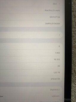 iPad Pro 11, Cellular 4G, 1TB SSD, 6GB RAM, iOS 26 (2018) - 4