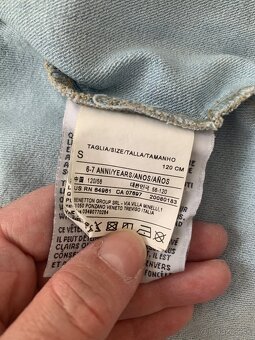 Detská jeansová bunda zn. United Colors of Benetton veľ. 120 - 4