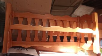 Modranská keramika - vaza krčah tanier drevená polica ... - 4