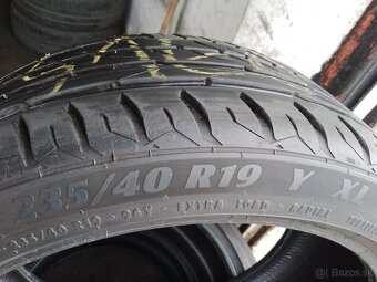 4x letné pneumatiky 235/40 r19 - 4