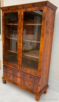 Vitrina / knižnica Biedermeier - 4