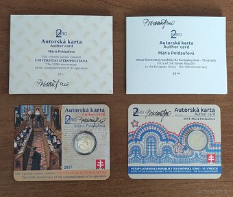 Autorské karty 2 eur - 2014, 2017 a 2023 - 4