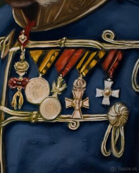 Portrét František Jozef I. - tradičná olejomaľba - 4