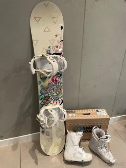 Predám snowboardovú súpravu – snowboard + topánky - 4