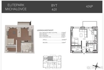 Predaj 1 izbového bytu - ELITE PARK - 4