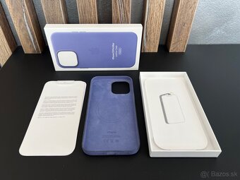 Kozeny kryt iPhone 13 Pro Max Leather Case Wisteria - 4