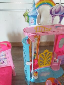 Barbie domček Dúhový zámok,bábika princezná zdarma - 4