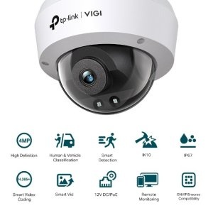 Kamera TP Link VIGI C240 2.8mm, 4 MPx, vonkajšia, IP Dome - 4