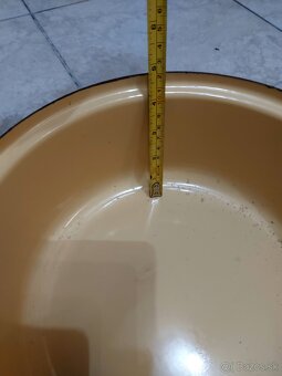 Hrniec novy mensi stredny smaltovany na kachle sporak - 4