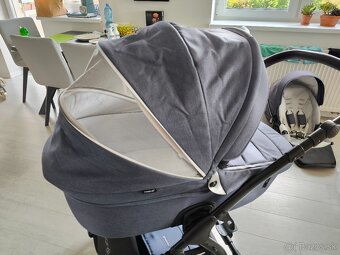 Kočík Noordi Fjordi 2v1 Jeans Blue s príslušenstvom - 4