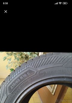 letne pneumatiky 215/65 r16C vw transporter - 4
