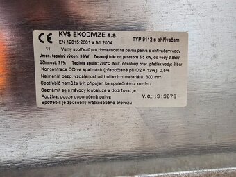 KVS Moravia sporák s vymennikom - 4
