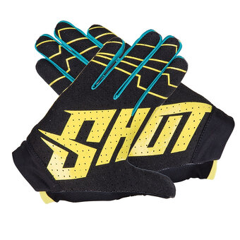 - kvalitné mx SHOT rukavice žlté silikonové - - 4